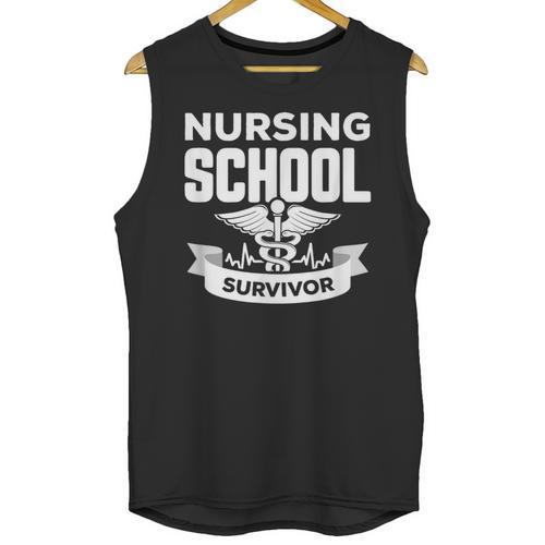 Nursing School Survivor Senior Nurse Graduation TShirt Unisex Tank Top - Best Gift Smart