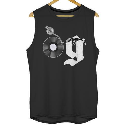 Old School Dad OG Hip Hop Head Vinyl Retro 80s90s Nostalgia Unisex Tank Top - Figerry