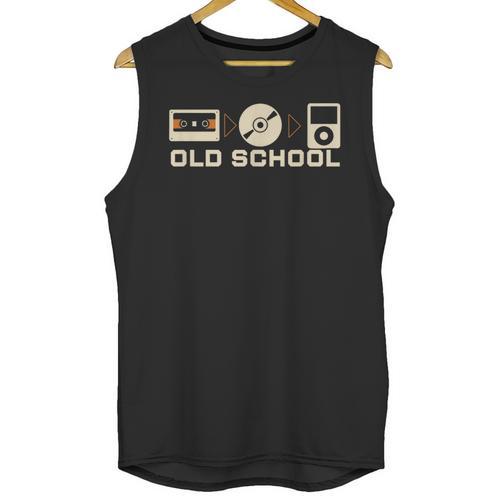 Old School Music Evolution Tape CD Retro Nostalgia Unisex Tank Top - Figerry