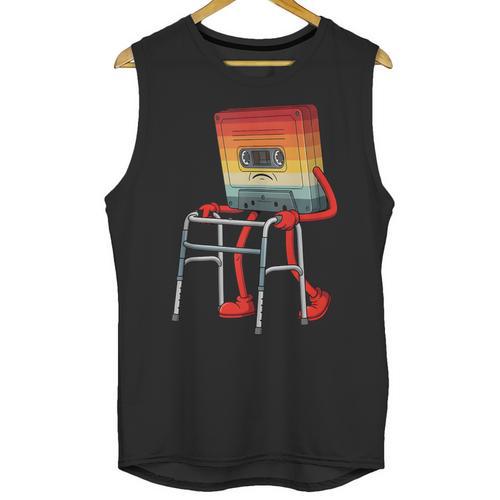 Old Vintage Cassette Tape 70s 80s 80s Outfit Nostalgia Unisex Tank Top - Figerry