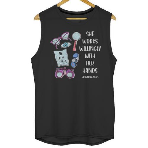 Optometry T Ophthalmology Eye Doctor Tee Optician Graduation Unisex Tank Top - Best Gift Smart