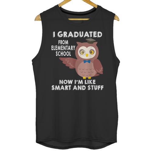 Owl Elementary Graduation Shirt-6th Grade Graduation Unisex Tank Top - Best Gift Smart