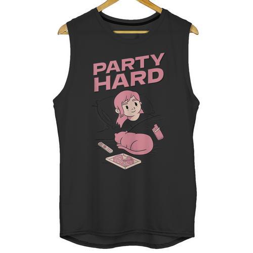 Party Hard Comfortable Stay At Home Introvert Unisex Tank Top - Raresse