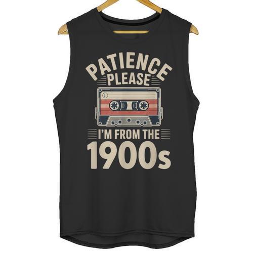 Patience Please I'm From The 1900s Cassette Unisex Tank Top - Figerry