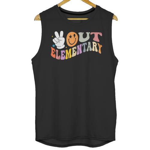 Peace Out Elementary Graduation Graduate Class Of 2025 Unisex Tank Top - Best Gift Smart