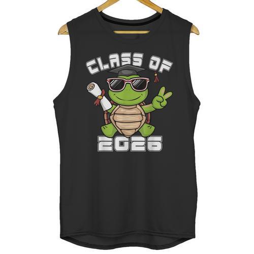 Peace Sign Hand Turtle Class Of 2026 Graduation Unisex Tank Top - Best Gift Smart