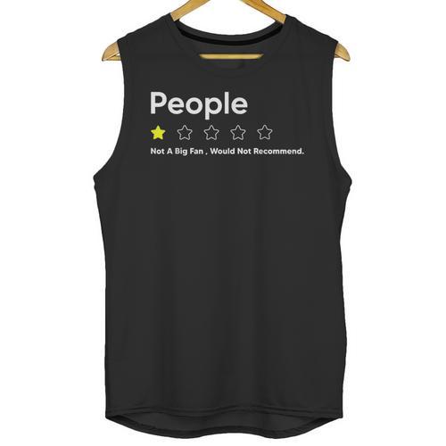 People One Star Not A Big FanWould Not Recommend Introverts Unisex Tank Top - Raresse