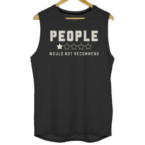 People One Star Rating Would Not Recommend Introverts Unisex Tank Top - Raresse