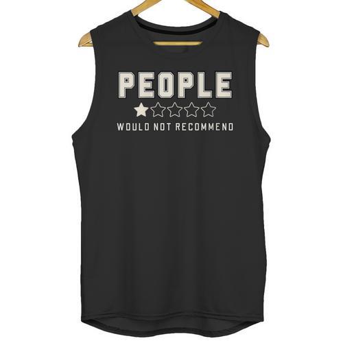 People One Star Rating Would Not Recommend Introverts Unisex Tank Top - Raresse