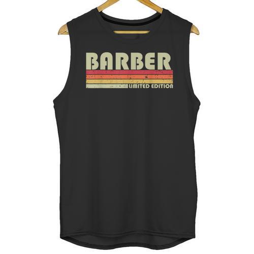 Personal Christmas Retro Vintage Graduation BARBER Job Title Profession Birthday Worker Idea Unisex Tank Top - Best Gift Smart
