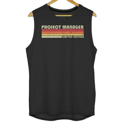 Personal Christmas Retro Vintage Graduation Project Manager Job Title Profession Birthday Worker Unisex Tank Top - Best Gift Smart
