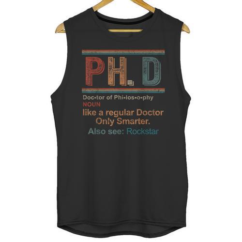 PHD Definition Doctor Of Philosophy Degree Graduation Unisex Tank Top - Best Gift Smart