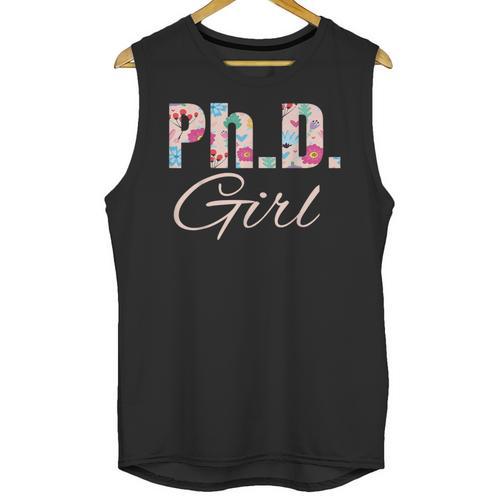 PhD Girl Doctorate Degree Graduation Women Her Psychology Unisex Tank Top - Best Gift Smart