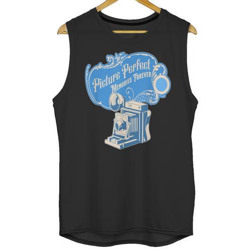 Picture Perfect Memories Forever Vintage Camera Nostalgia Unisex Tank Top - Figerry
