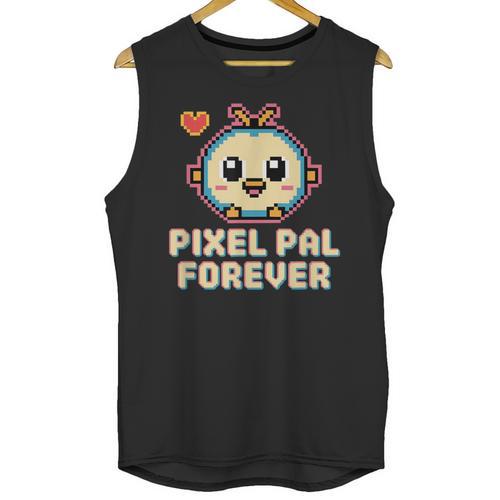 Pixel Art Pet Y2K Retro Vintage Digital Nostalgia Y2K Tech Unisex Tank Top - Figerry