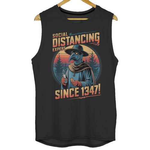 Plague Doctor Introvert Sarcastic Social Distancing Expert Unisex Tank Top - Raresse