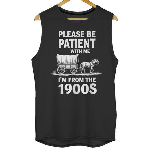 Playful Slow Pace Please Be Patient I'm From The 1900s Unisex Tank Top - Figerry
