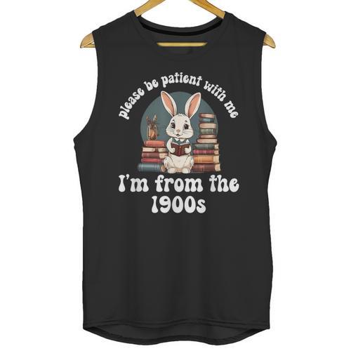 Please Be Patient With Me I'm From The 1900s Bunny 90s Unisex Tank Top - Figerry