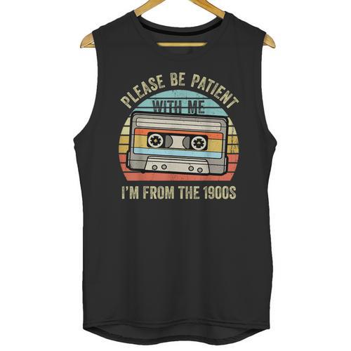 Please Be Patient With Me I'm From The 1900s Cassette Tape Unisex Tank Top - Figerry