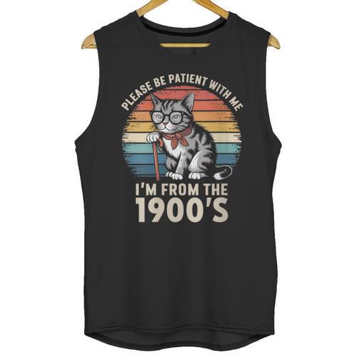 Please Be Patient With Me I'm From The 1900s Cat Unisex Tank Top - Figerry