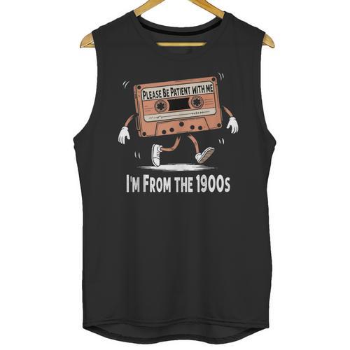 Please Be Patient I'm From The 1900s Humorous Saying Unisex Tank Top - Figerry