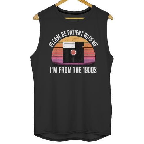 Please Be Patient With Me I'm From The 1900s PC Floppy Disk Unisex Tank Top - Figerry