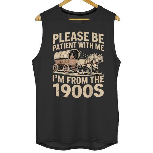 Please Be Patient With My I'm From The 1900s Retired Unisex Tank Top - Figerry