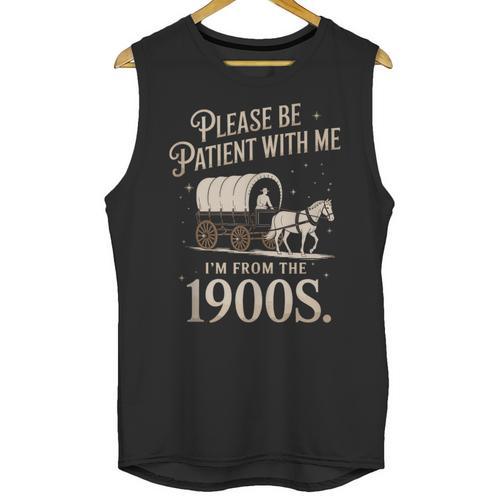 Please Be Patient With Me I'm From The 1900s Retro Western Unisex Tank Top - Figerry
