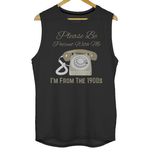 Please Be Patient With Me I'm From The 1900s Telephone Unisex Tank Top - Figerry
