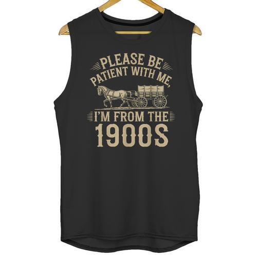 Please Be Patient With Me I'm From The 1900s Vintage Horse Unisex Tank Top - Figerry