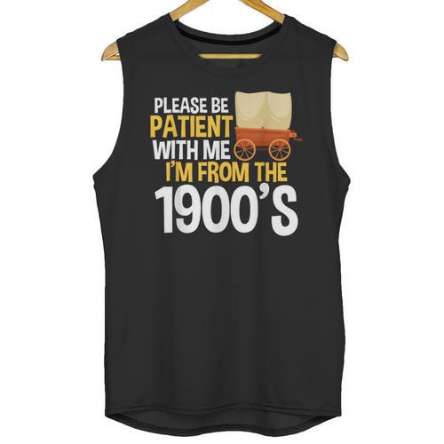 Please Be Patient With Me I'm From The 1900s Vintage Oregon Unisex Tank Top - Figerry
