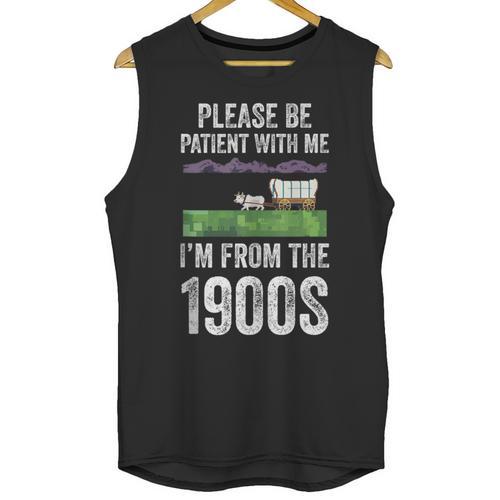Please Be Patient With Me I'm From The 1900s Vintage Ox Unisex Tank Top - Figerry