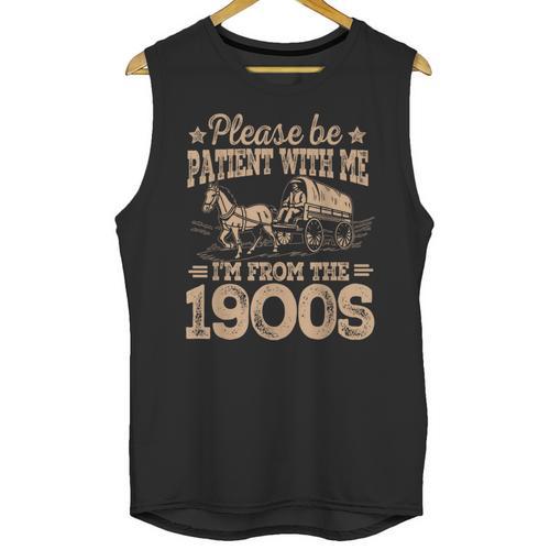 Please Be Patient I'm From The 1900s Vintage Tee Unisex Tank Top - Figerry