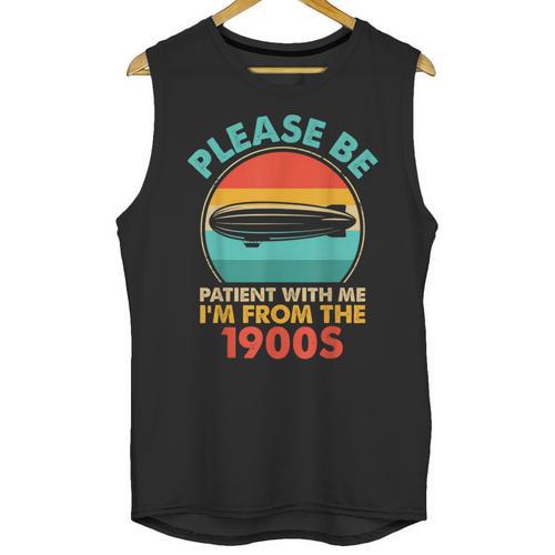 Please Be Patient I'm From The 1900s Vintage Zeppelin Unisex Tank Top - Figerry