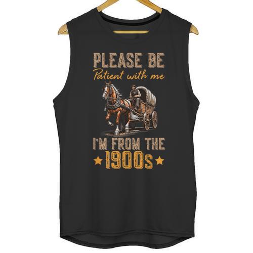 Please Be Patient With Mee I'm From The 1900s Minimalist Unisex Tank Top - Figerry