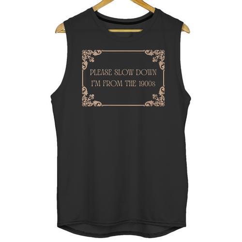 Please Slow Down I'm From The 1900s Baby Boomer Generation X Unisex Tank Top - Figerry