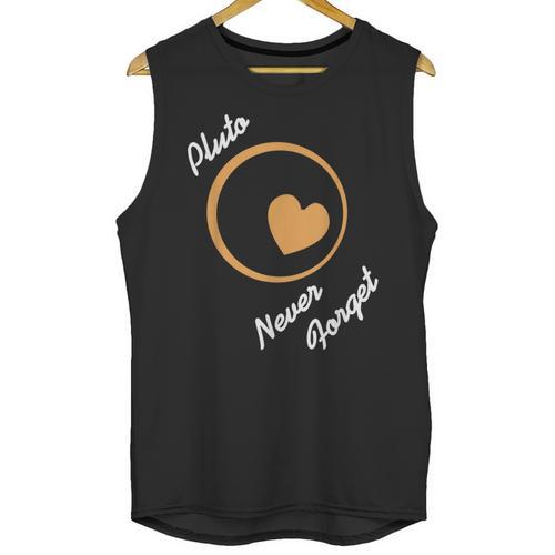 Pluto Never Forget Space Nostalgia Planetary Humor Unisex Tank Top - Figerry
