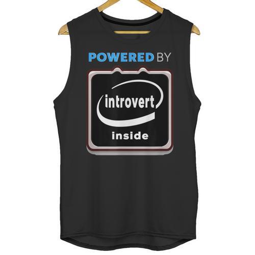 Powered By Introvert Inside Embrace Your Quiet Strength Unisex Tank Top - Raresse