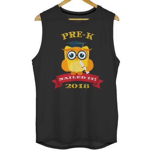 Pre-K Graduation 2018 Cute Owl Unisex Tank Top - Best Gift Smart