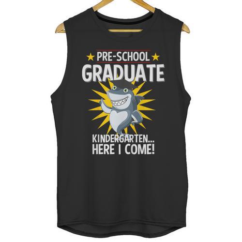 Pre K Graduation Shirts Shark Grad Toddler Unisex Tank Top - Best Gift Smart
