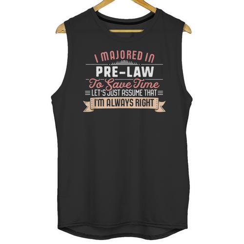 Pre-Law Major Student Shirt Graduation College Unisex Tank Top - Best Gift Smart