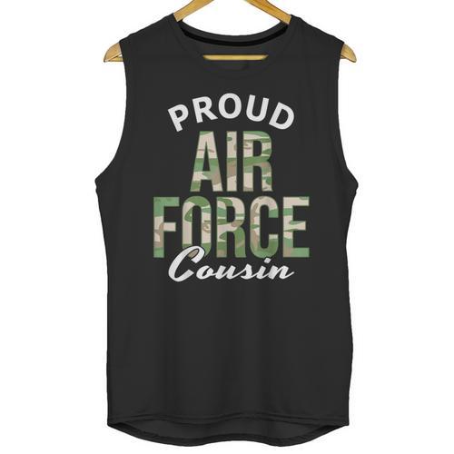 Proud Air Force Cousin Deployment Homecoming Graduation Unisex Tank Top - Best Gift Smart