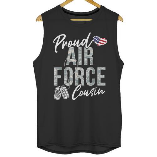 Proud Air Force Cousin US Air Force Graduation Cousin Tee Unisex Tank Top - Best Gift Smart