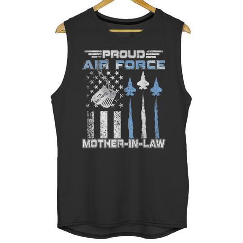 Proud Air Force Mother-In-Law US Air Force Graduation Unisex Tank Top - Best Gift Smart