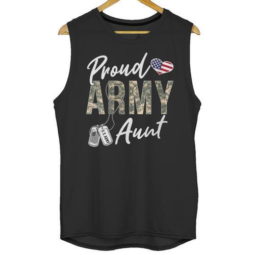 Proud Army Aunt Army Graduation Aunt US Army Aunt Unisex Tank Top - Best Gift Smart