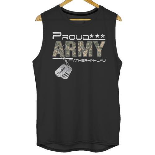Proud Army Father-In-Law US Army Graduation Father-In-Law Unisex Tank Top - Best Gift Smart
