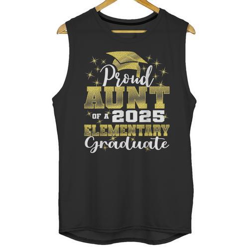 Proud Aunt Of 5th Grade Graduate 2025 Elementary Graduation Unisex Tank Top - Best Gift Smart