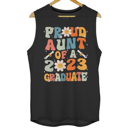 Proud Aunt Of A Class Of 2023 Graduated Graduation Women Unisex Tank Top - Best Gift Smart