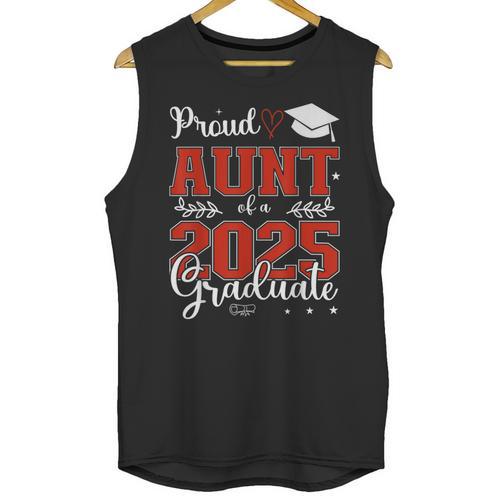 Proud Aunt Of a Class Of 2025 Graduate For Graduation Unisex Tank Top - Best Gift Smart