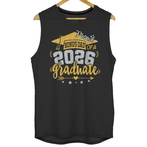 Proud Bonus Dad Of A 2026 Graduate Grad Senior Graduation Unisex Tank Top - Best Gift Smart